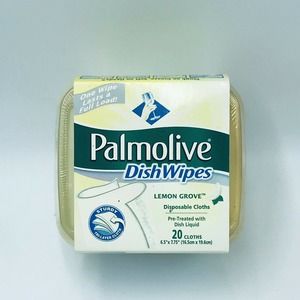 Palmolive Dish Wipes Lemon Pretreated Disposable Cloths Camping Discontinued